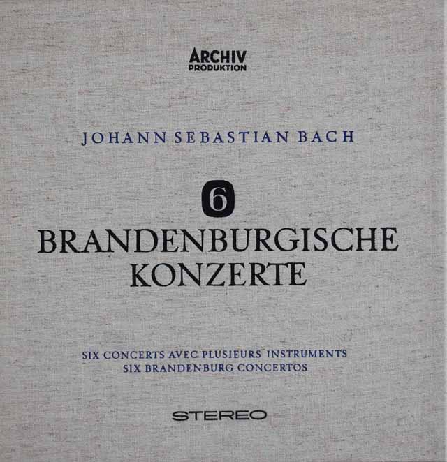 【独最初期盤】　バウムガルトナーのバッハ/ブランデンブルク協奏曲全曲　独ARCHIV　3494　LP レコード