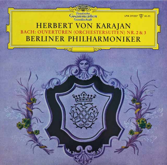 LP レコード カラヤンのバッハ/管弦楽組曲第2&3番 独DGG 3143