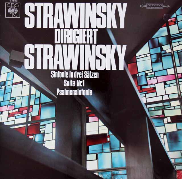 Lp レコード ストラヴィンスキーの自作自演 3楽章の交響曲 詩篇交響曲 ほか 独cbs 3221