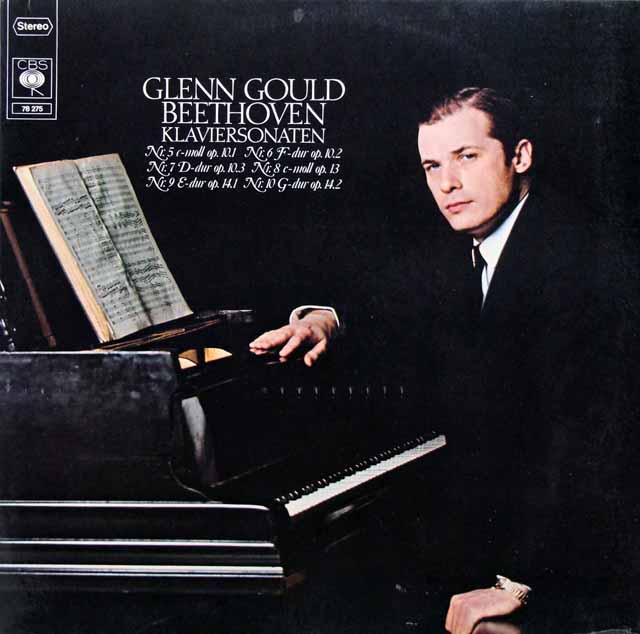 グールドのベートーヴェン/ピアノソナタ第5番～第10番　独CBS　3699　LP レコード