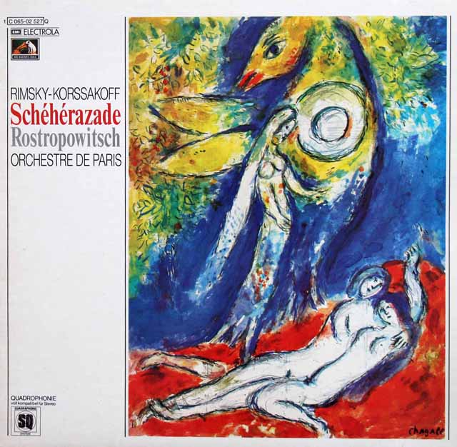 LP レコード ロストロポーヴィチのリムスキー＝コルサコフ/交響組曲「シェヘラザード」 独EMI 3414