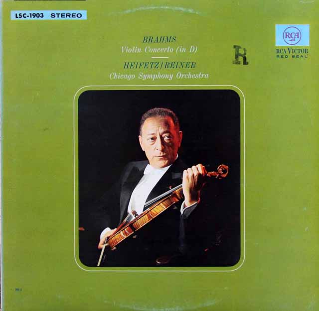アナプロ ハイフェッツ ブラームス ヴァイオリン協奏曲 ライナー シカゴ響 LP - レコード