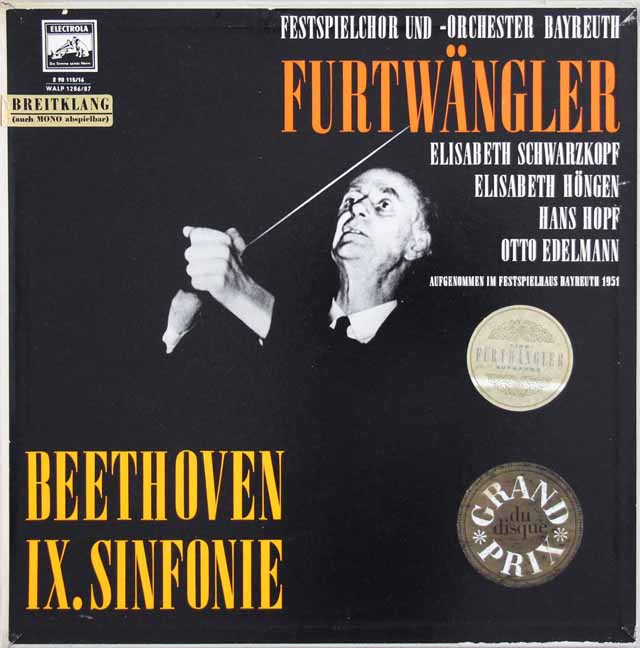 LP レコード フルトヴェングラーのベートーヴェン/交響曲第9番 独 