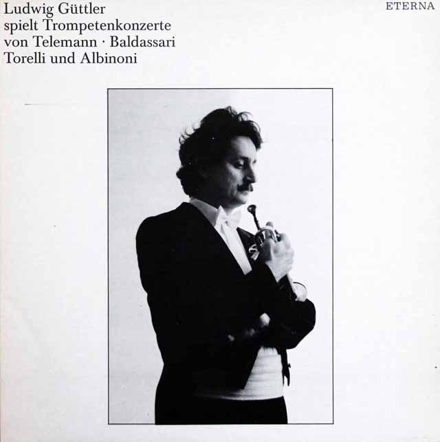 ギュトラーのトランペット協奏曲集　レコード　独ETERNA　3536　LP　（テレマン、バルダッサーリ、トレッリ、アルビノーニ）