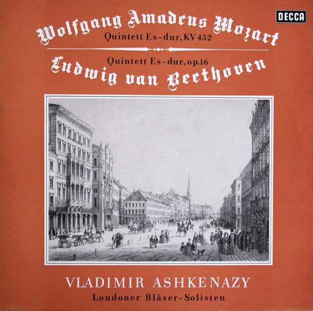 西独盤 アシュケナージ/London Wind Soloists モーツァルト ベートーヴェン 五重奏曲