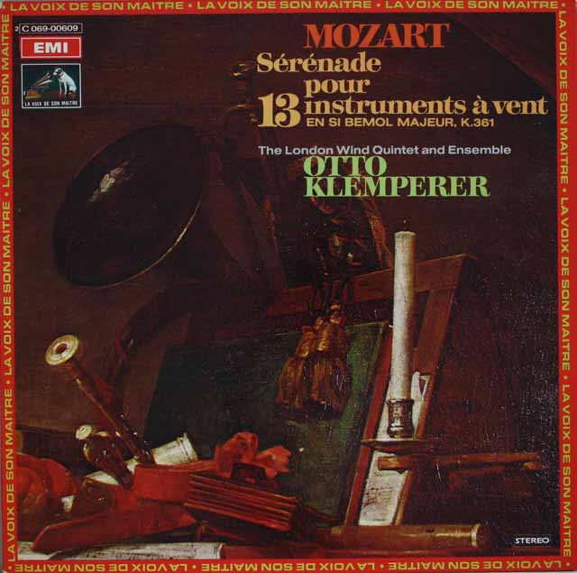 クレンペラーのモーツァルト/セレナード第10番《グラン・パルティータ》　仏EMI