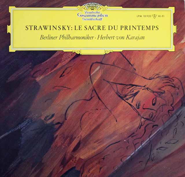LP レコード モノラル カラヤンのストラヴィンスキー/「春の祭典」 独